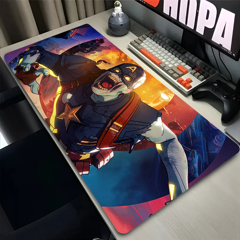 

Marvel Captain America Mouse Pad Large Mousepad Anime Laptop PC Gamer Table Mat Computer Gaming Mouse Mat Office Pads XXL Carpet