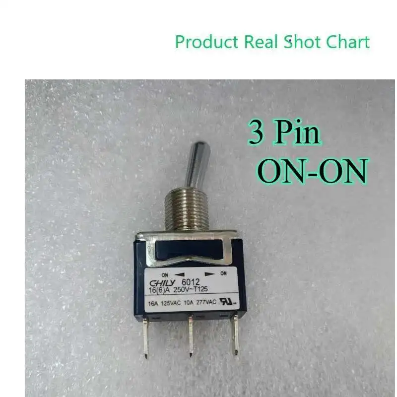 Chily 6011 6012 250V 16A オフオン 2PIN 3 ピン SPST マリンメタル米国証明書トグルスイッチ