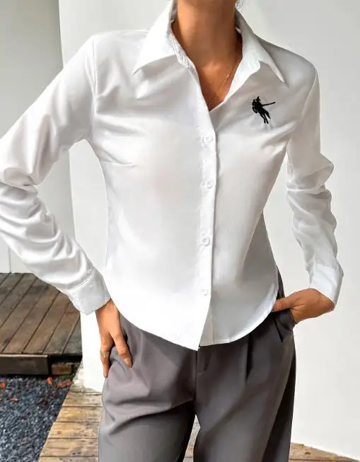 

Vacation Leisure Style High-End Long Sleeved Open Shirt Women's Clothing 2025 Autumn and Winter