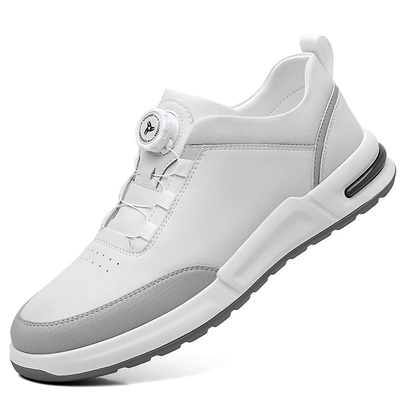 

Мужские и женские профессиональные туфли для гольфа, кожаные кроссовки большого размера, мягкие модные кроссовки на плоской подошве для прогулок на открытом воздухе, белые, бежевые