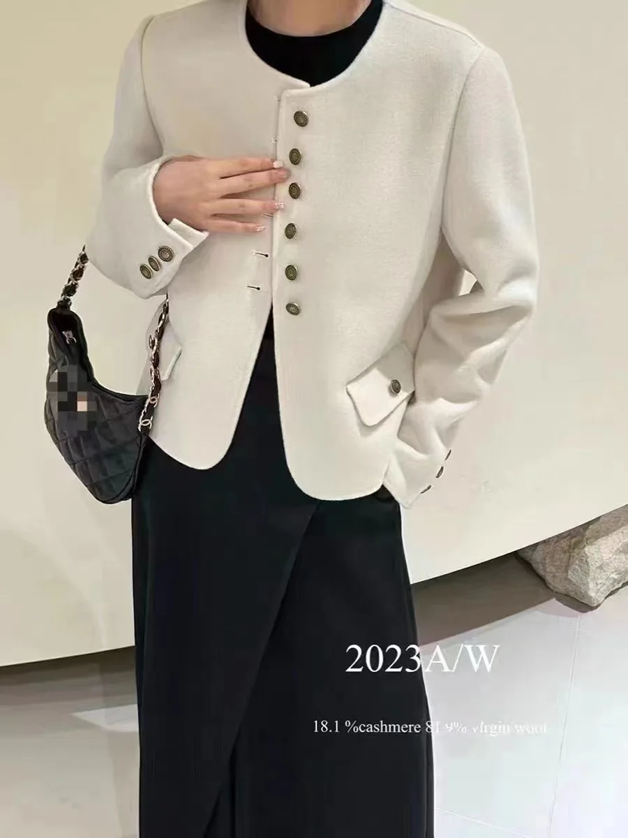 

Xiaoxiangfeng new woolen coat short wool coat small double-sided wool coat women's autumn and winter senior sense