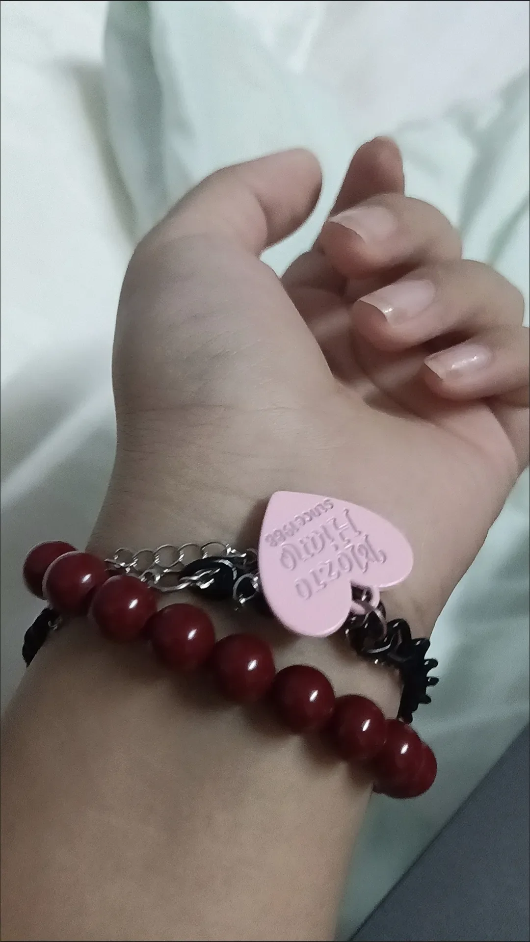 اليابانية الكرتون Mp الأصلي أبيض وأسود شبح سوار زوجين Y2k اكسسوارات موضة سوار رائع للنساء