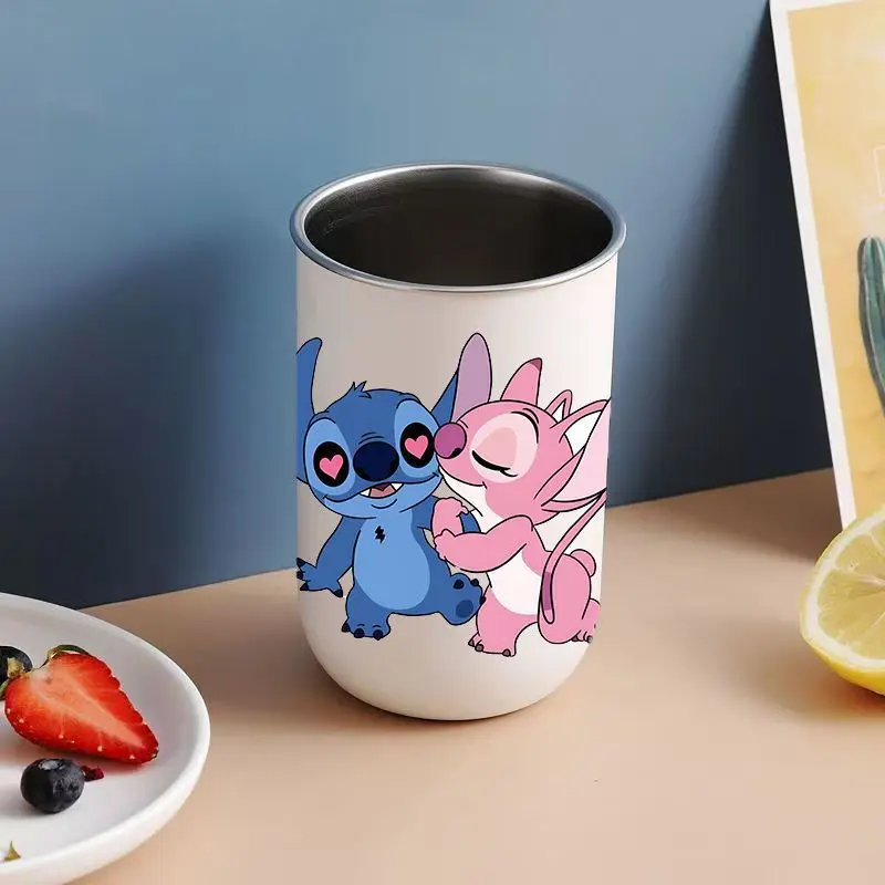 แก้วน้ำสแตนเลสคุณภาพสูงลายการ์ตูนน่ารักสำหรับเด็กผู้หญิง แก้วแปรงฟันเด็ก แก้วน้ำแฟชั่นสำหรับเด็ก ใช้ในบ้าน ขวดนม ขวดน้ำ ของขวัญสำหรับเด็กไปโรงเรียน