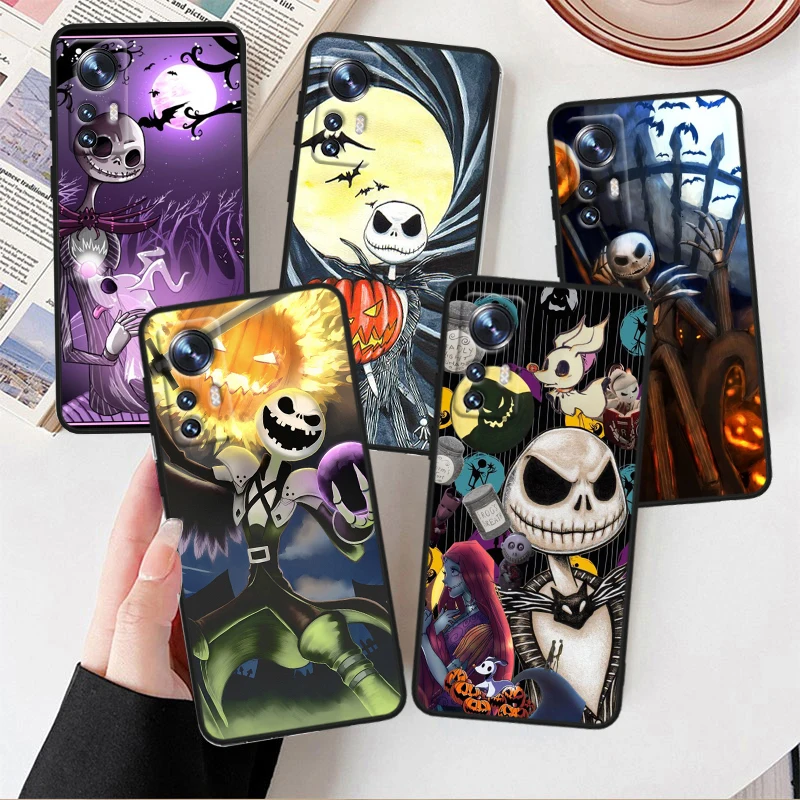 Christmas Nightmare Before For Xiaomi Mi Note 10T 10S 10 9T 9 SE 8 CC9E A3 5G Lite Pro Soft Silicone Black Phone Case