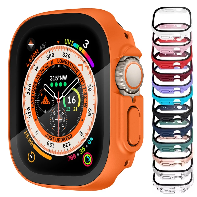 �y�Z�[�����z�K���X + �P�[�X Apple Watch Ultra2 49 �~�����[�g���X�g���b�v�X�}�[�g�E�H�b�` PC �o���p�[ + �X�N���[���v���e�N�^�[�����J�o�[ iwatch �E���g�� 3 �A�N�Z�T���[