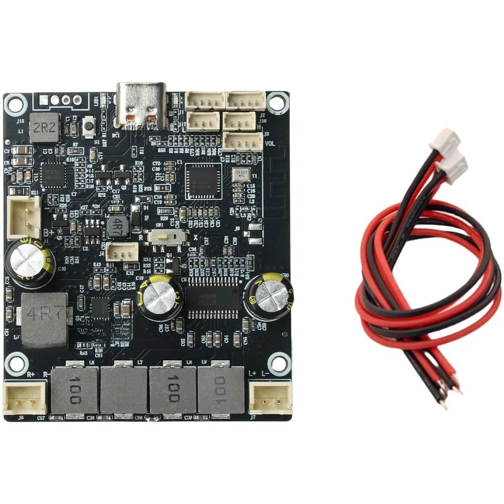 7 4V Wireless FOR Amplifier Board 25W Dual Channel With Bass  Control USB-C Charging For DIY Portable Speaker Audio Module ﻿