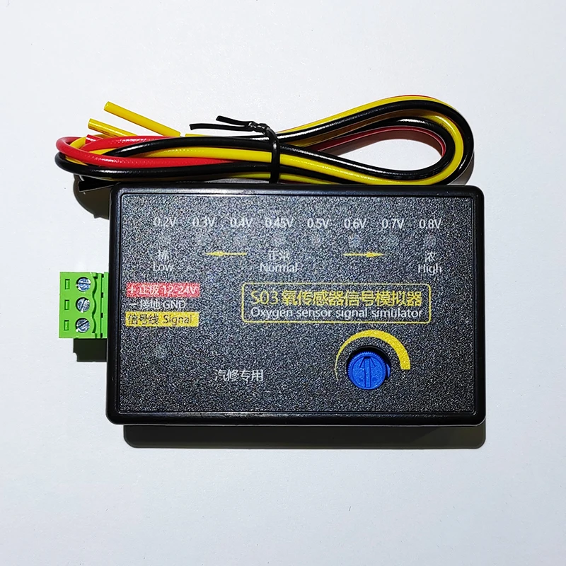 New Vehicle Auto Car Oxygen Sensor Signal Simulator Generator Tester S03 4-wire Oxygen Sensor Adjustable 0.2-0.8V Testing AOS03