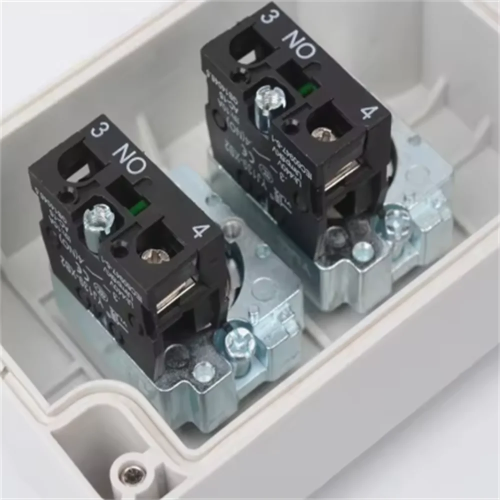 XAL-334 Waterproof Push Button Control Box 3 Momentary Buttons Up Stop Down Hoist Crane Lift Operation Switch Station