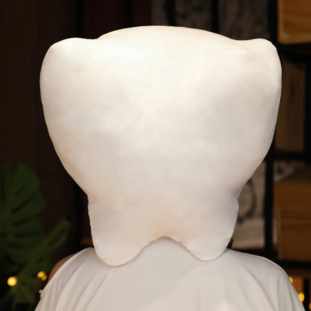

Creative 3D Tooth Headgear Halloween Party Costume Accessory White Novelty Funny Hat For Cosplay Festival Performance