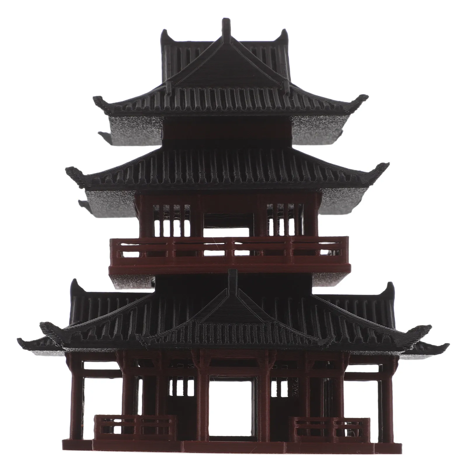 Mini Pagoda Statue Miniature Chinese Japanese Pavilion Sculpture  Zen Garden Asian Tower Model for Bonsai Aquarium Landscape