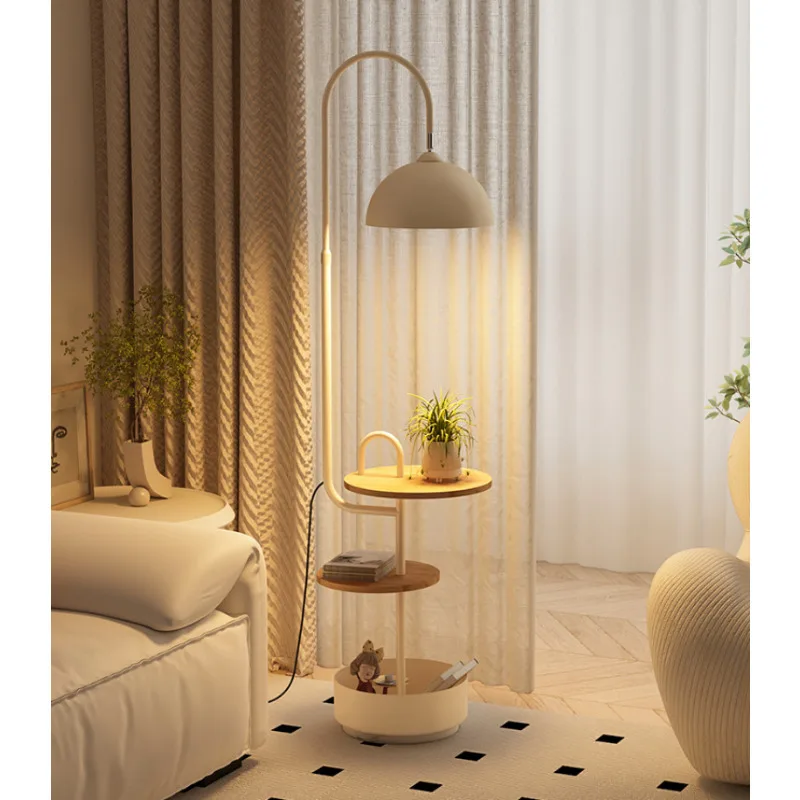 Creative Design Led Floor Lamps with Shelf Design for Living Room Sofa side Standing Lights Bedroom Decorative Bedside Lamp