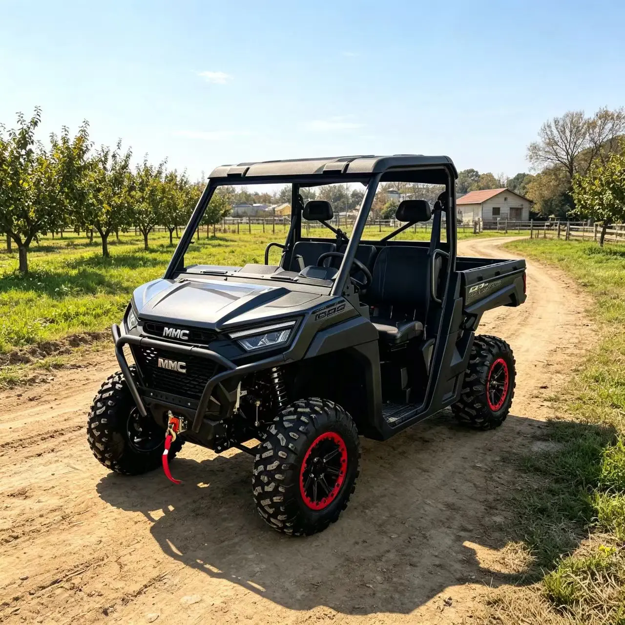 All Terrain 72V 4x4 Electric UTV 2 Seater off Road Buggy with Differential Locks Winch 10KW Motor for Outdoor Adventure