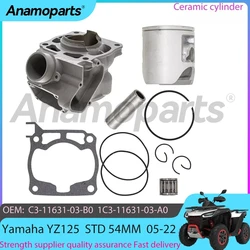 STD 54MM Motorcycle cylinder piston gasket Rebuild Overhaul Kit for 2005-2022 Yamaha YZ125 YZ 125 CC 1C3-11311-00