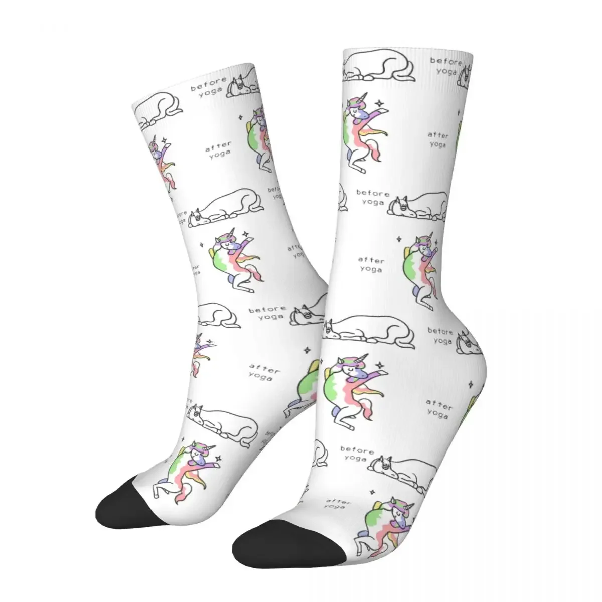 Horse After Yoga Socks Harajuku Super Soft Stockings All Season Long Socks Accessories for Man's Woman's Gifts