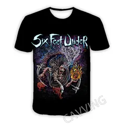 New Fashion Women/Men's 3D Print Six Feet Under Rock Casual T-shirts Hip Hop Tshirts Harajuku Styles Tops Clothing T02