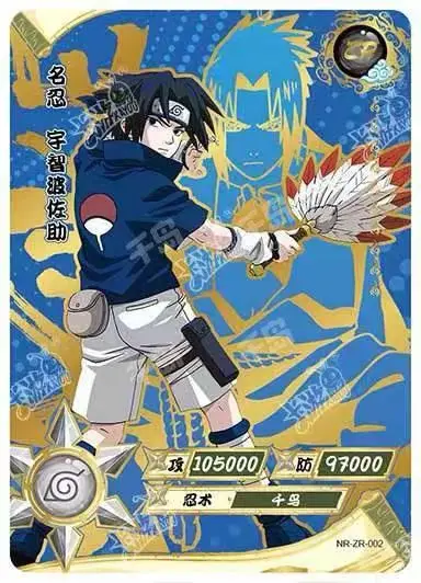 KAYOU Genuine Naruto Uzumaki Sasuke Kakashi Tsunade Anime Character 01-36ZR Cards Rare Bronzing Collection Card Xmas Gifts Toys