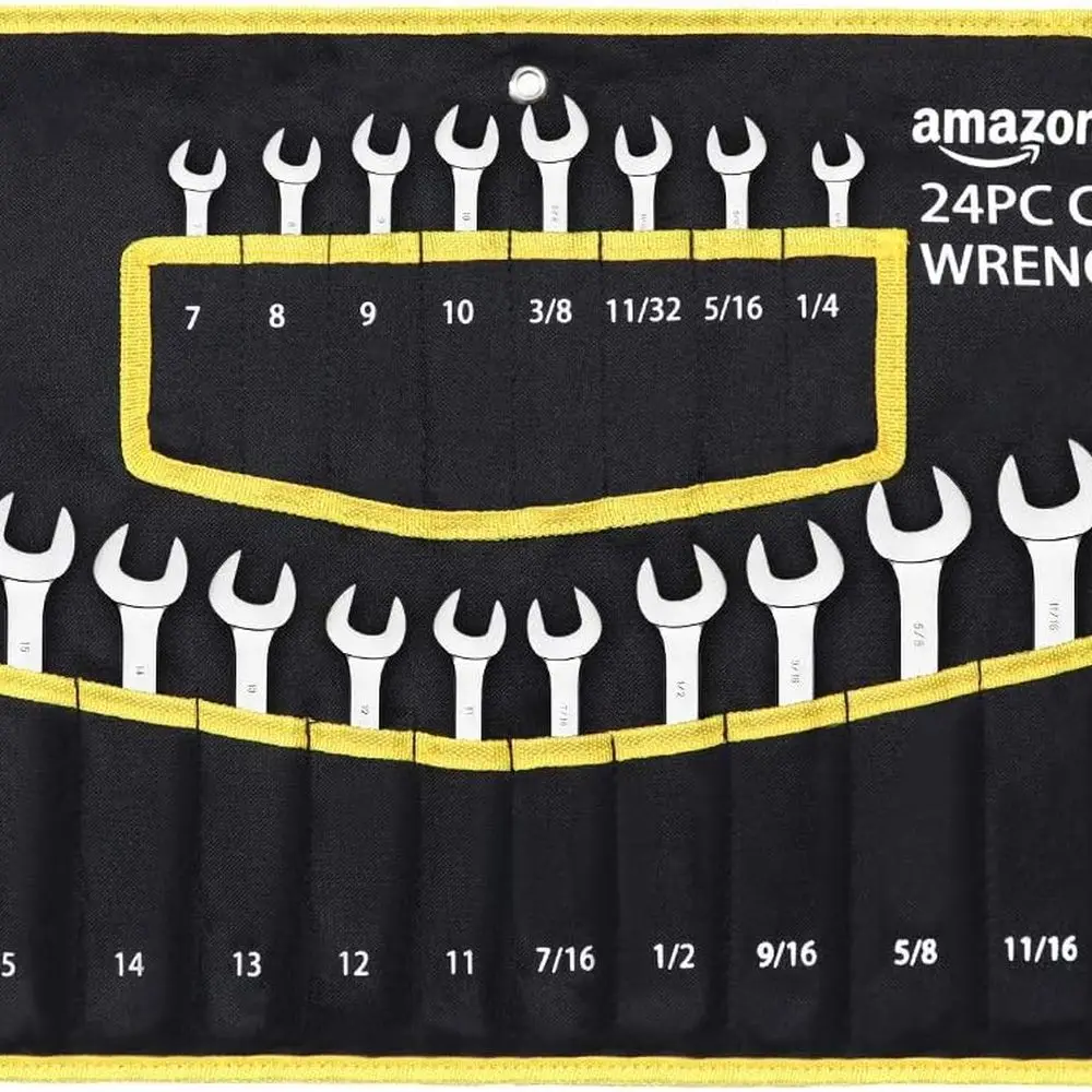 Combination Metric and SAE Wrench Sets, Set of 24