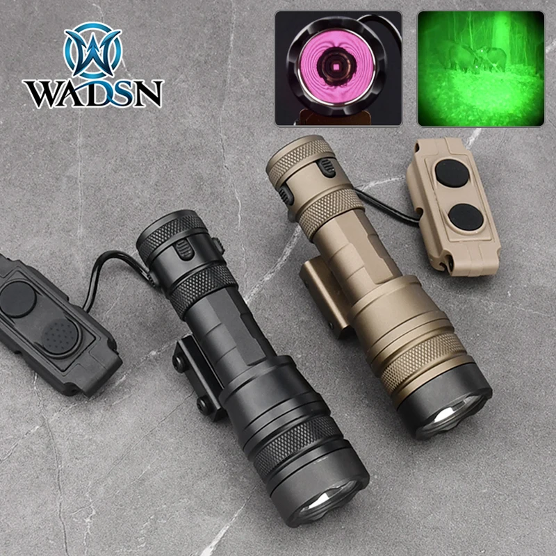 

WADSN REIN 1.0 IR Flashlight 850nm Tactical Metal High Power Infrared Scout Light Outdoor Hunting Lamp Fit 20mm Picatinny Rail