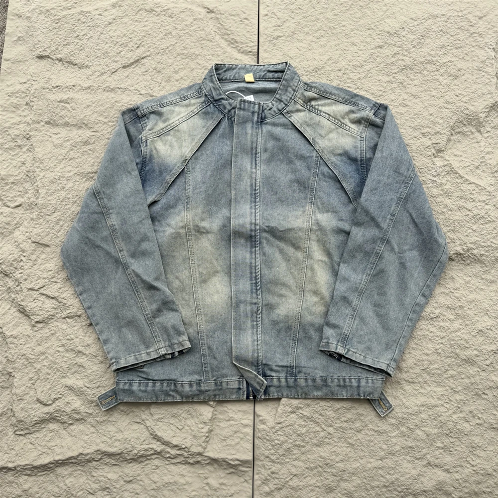 KUCLUT Moda Stile Americano Streetwear Qualità Top Allentato Oversize Cappotto Casual Abbigliamento Vintage Giacca di Jeans Uomo Donna