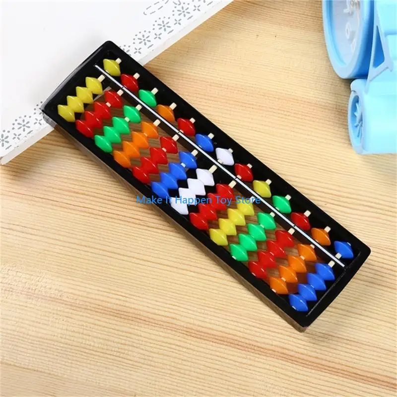 28EC Przenośny arytmetyczny soroban dla kolorowych koralików Matematyka Oblicz narzędzie