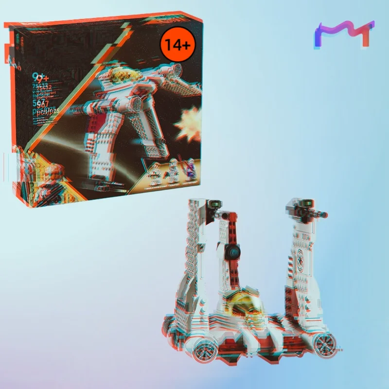 567 pièces Disney bataille spatiale V-19 rapides Starfighter bloc de construction MOC-75432 modèle briques jouet cadeau d'anniversaire de noël pour enfants