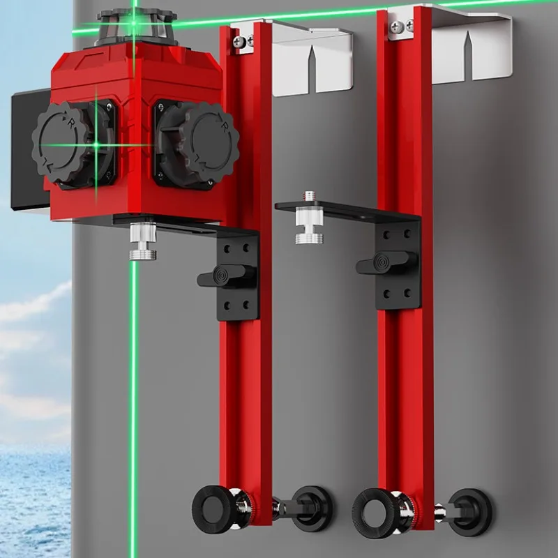 Aluminium Alloy Adjustable Laser Levels Support Wall-mounted Portable Professional Laser Levels Support Construction Site Tools