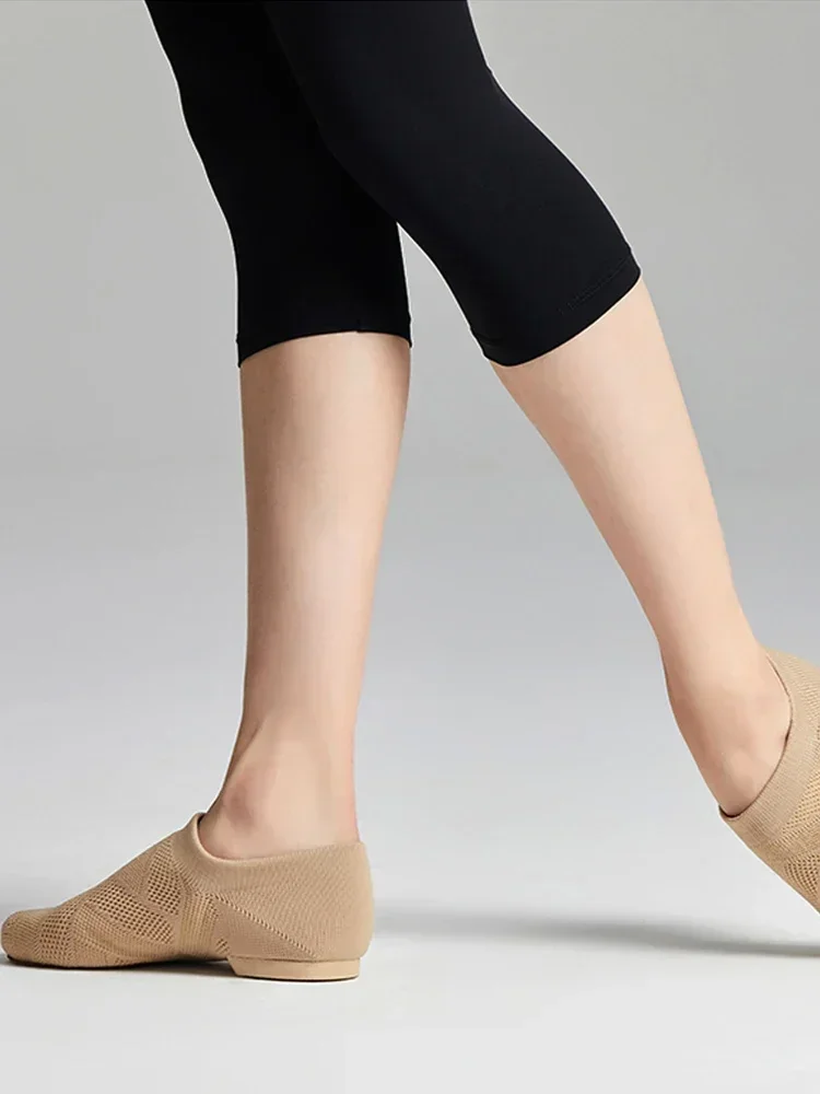 Chaussures de danse de Ballet chaussures de danse jazz maille volante danse fond souple bas sans lacets chaussures modernes enseignant