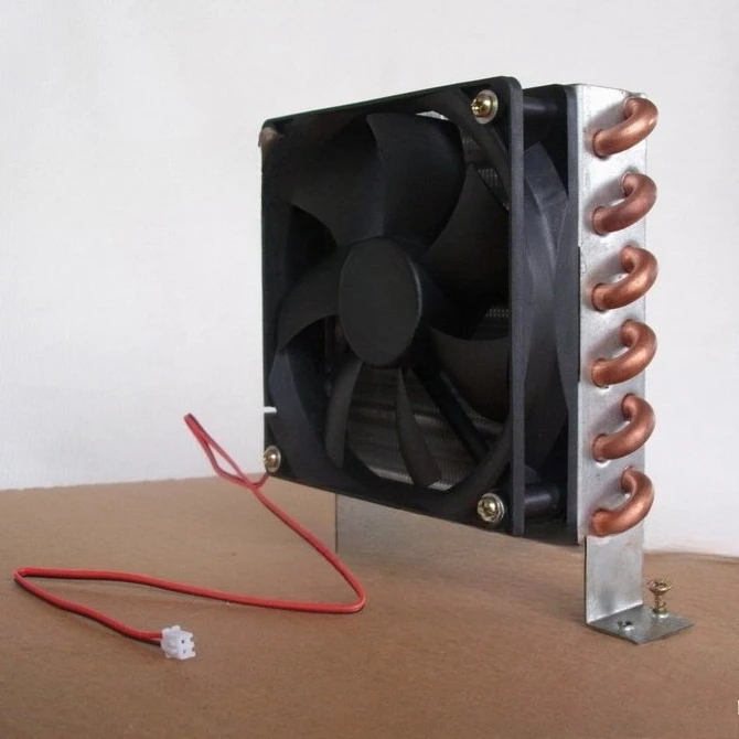 Condenser CP2x6x120 Micro Radiator Mini Heat Exchanger Copper Tube Fin Type Air Cooled Small Evaporator