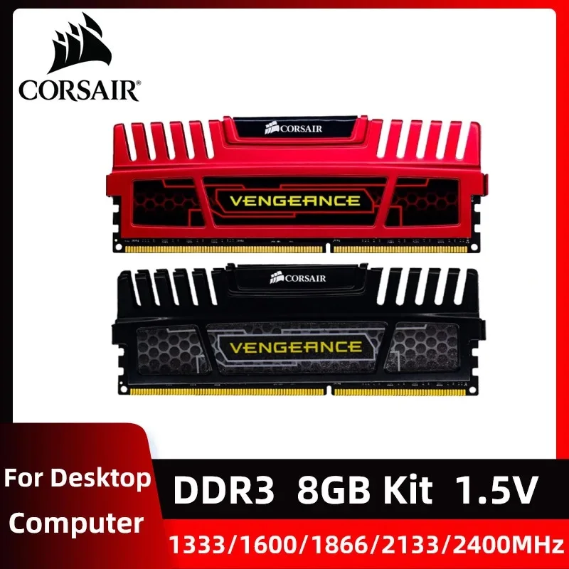 

1/2pcs CORSAIR DDR3 Desktop Memory 8GB 2400MHz 2133MHz 1866MHz 1600MHz 1333MHz 240Pin DIMM 1.5V RAM Vengeance LPX Memoria Ram