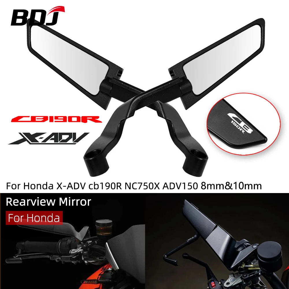 

BDJ CB190R X-ADV Rearview Winglet Mirror Motorcycle Mirror Rotate Adjustable Mirror For Honda CB300R ADV FORZA CB1000R NC750X