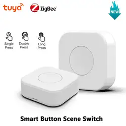 Tuya Zigbee Smart Switch pulsante One Key Contror Scene Switch Wireless Smart Life Remote Controller Smart Home Automation