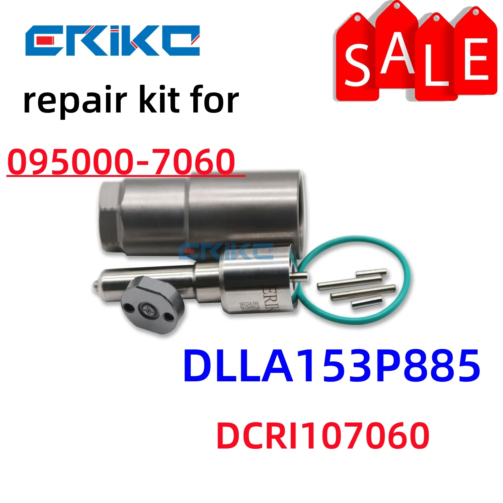 

ERIKC Diesel Injector Nozzle DLLA153P885 Valve Orifice Plate For 095000-7060 6C1Q-9K546-BB 6C1Q-9K546-BC 6c1q9k546bc DCRI107060