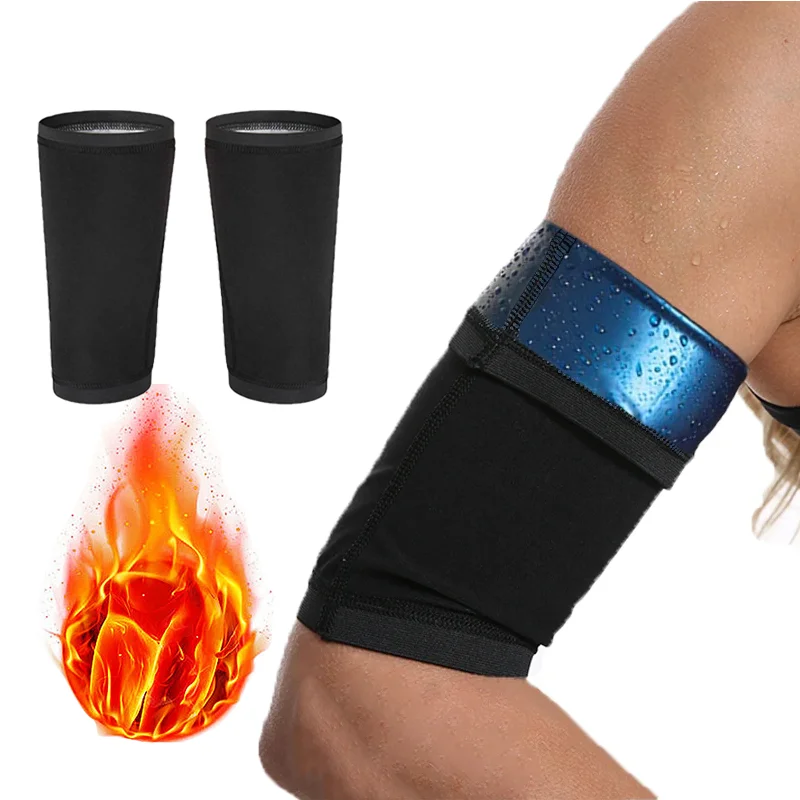 1Pair Arm Slimming Shaper Compression Wrap Sauna Sweat Bands for Weight Loss Women Workout Fitness Fat Burning Arm Trimmer