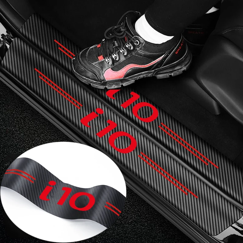 Car Door Threshold Protection Film, For Hyundai i10 Trunk Bumper Anti Stepping Sticker, Scratch Resistant Anti-collision Strip