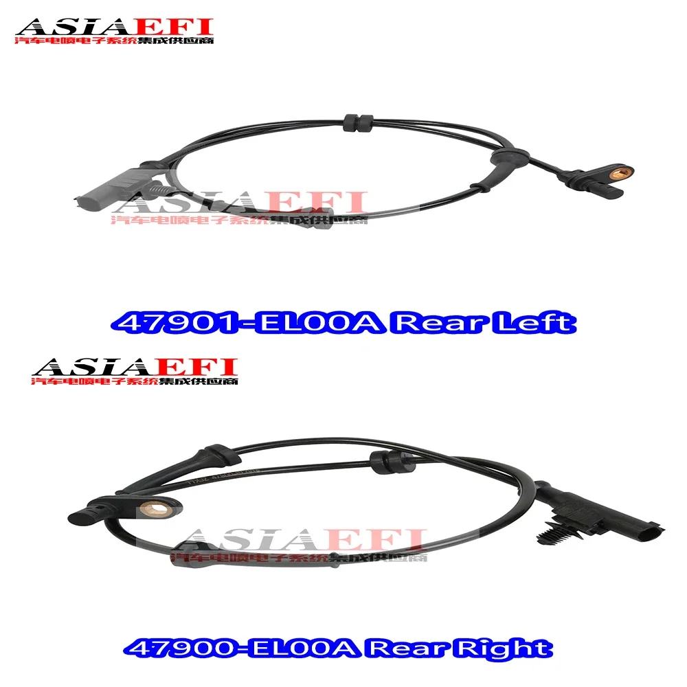 High quality OEM 47900-EL00A 47901-EL00A Rear Left Right ABS Wheel Speed Sensor for Nissan Tiida 07-18 Versa 07-12 47900EL00A