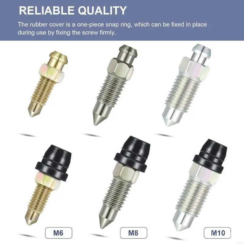 

L9BE Scooter Rubber Dust Protective Caps Cover For Brake Pumps Caliper Exhaust Screws