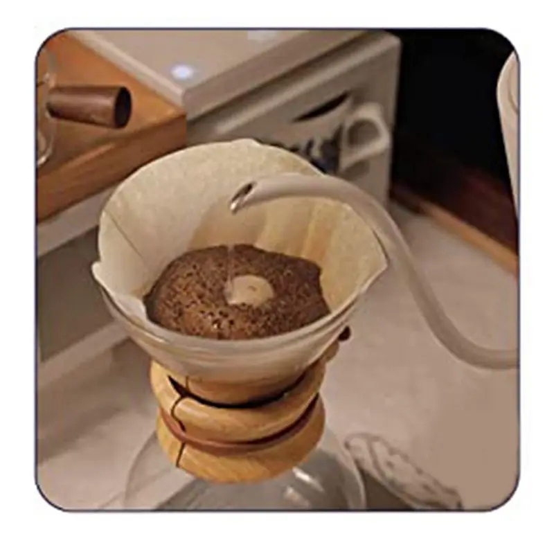 ABXF-Hand-Brewed Coffee Filter Paper Thickened Cone-Shaped Coffee Filter Paper Drip Tea Filter Cup 50 Primary Colors