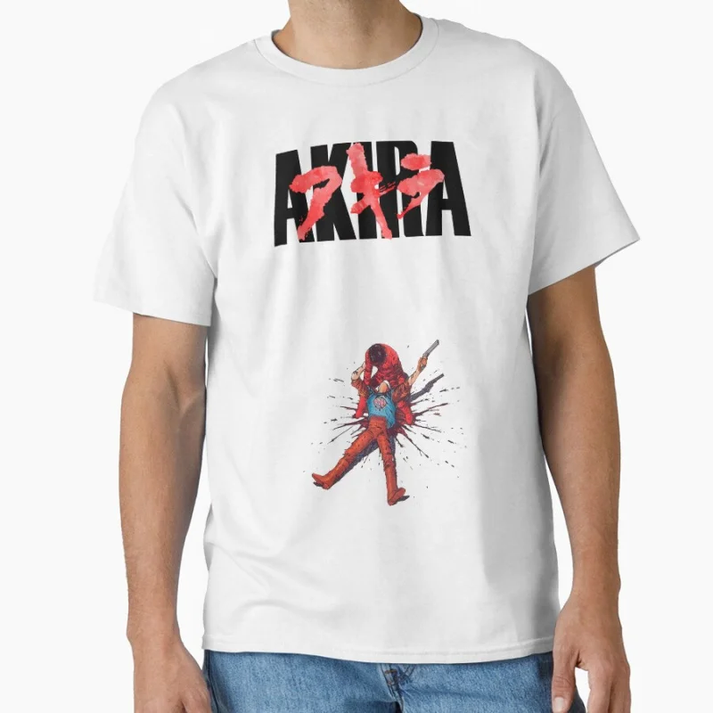 

AD 2019 Tetsuo Neo Tokyo Explosion Akira Cyberpunk Anime T shirt Large size Tops Manga Graphic Print Y2k Clothes Cartoon Tee