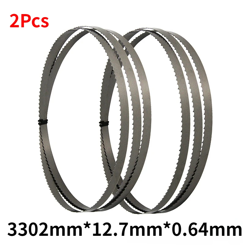 2PCS For Metabo Charnwood Draper Band Saw Wood Metal Cutting 1712mm Bandsaw Blade 3302mm*12.7mm*0.64mm Power Tool Accessories 6T