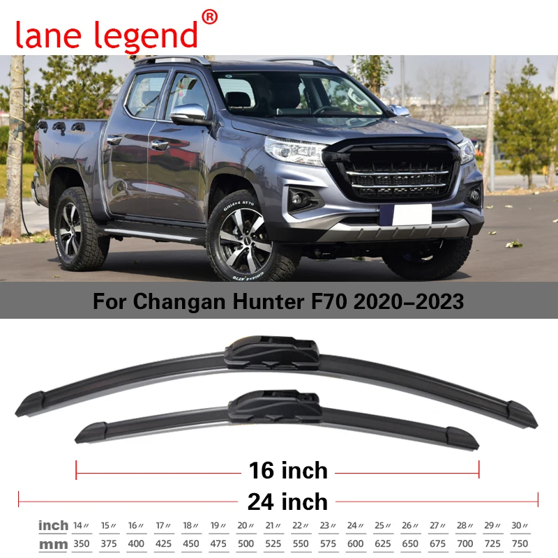 Lane legend-escobillas de limpiaparabrisas para Changan Hunter F70 2020 2021 2022 2023, accesorios para coche, limpiaparabrisas delantero, cortador