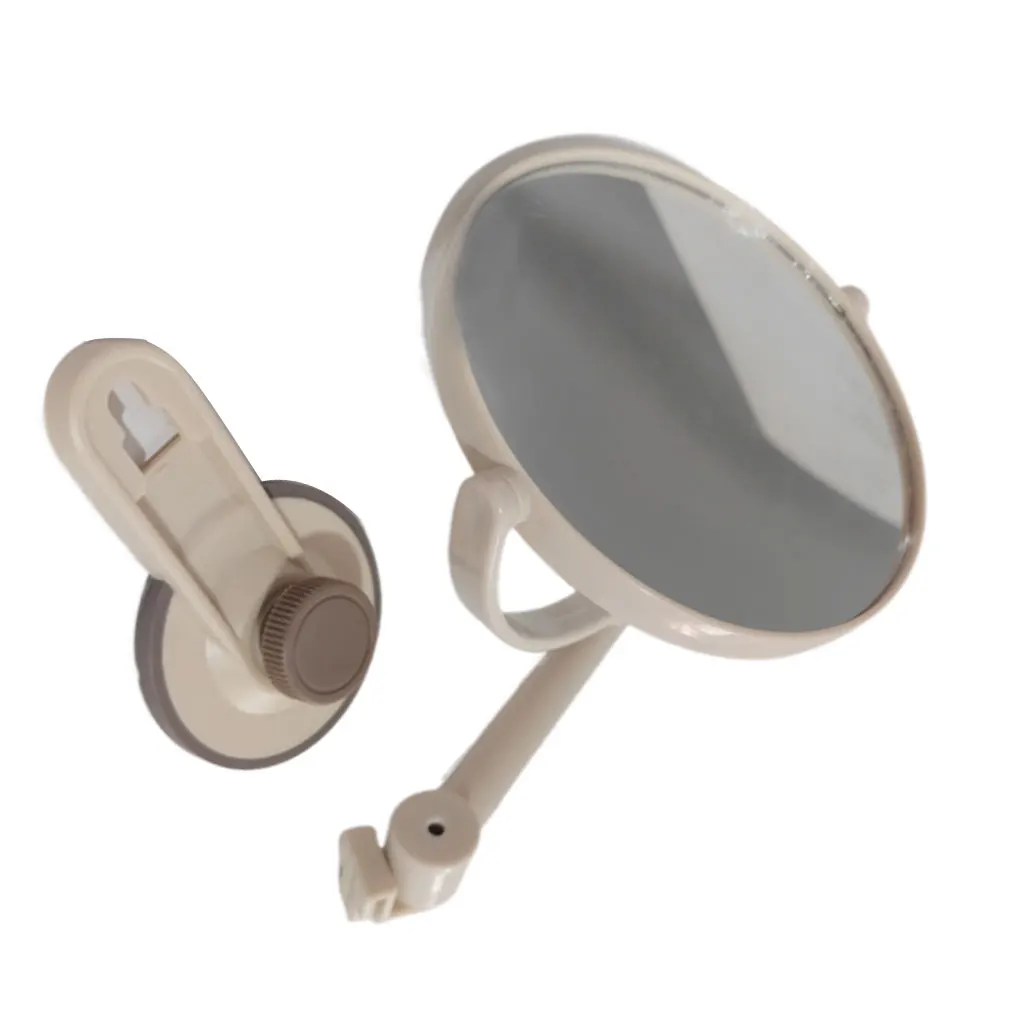 Ponsvrije badkuip met zuignap Dubbelzijdige spiegel In hoek verstelbare cosmetische antislipspiegels Waterdichte make-upbadkamer