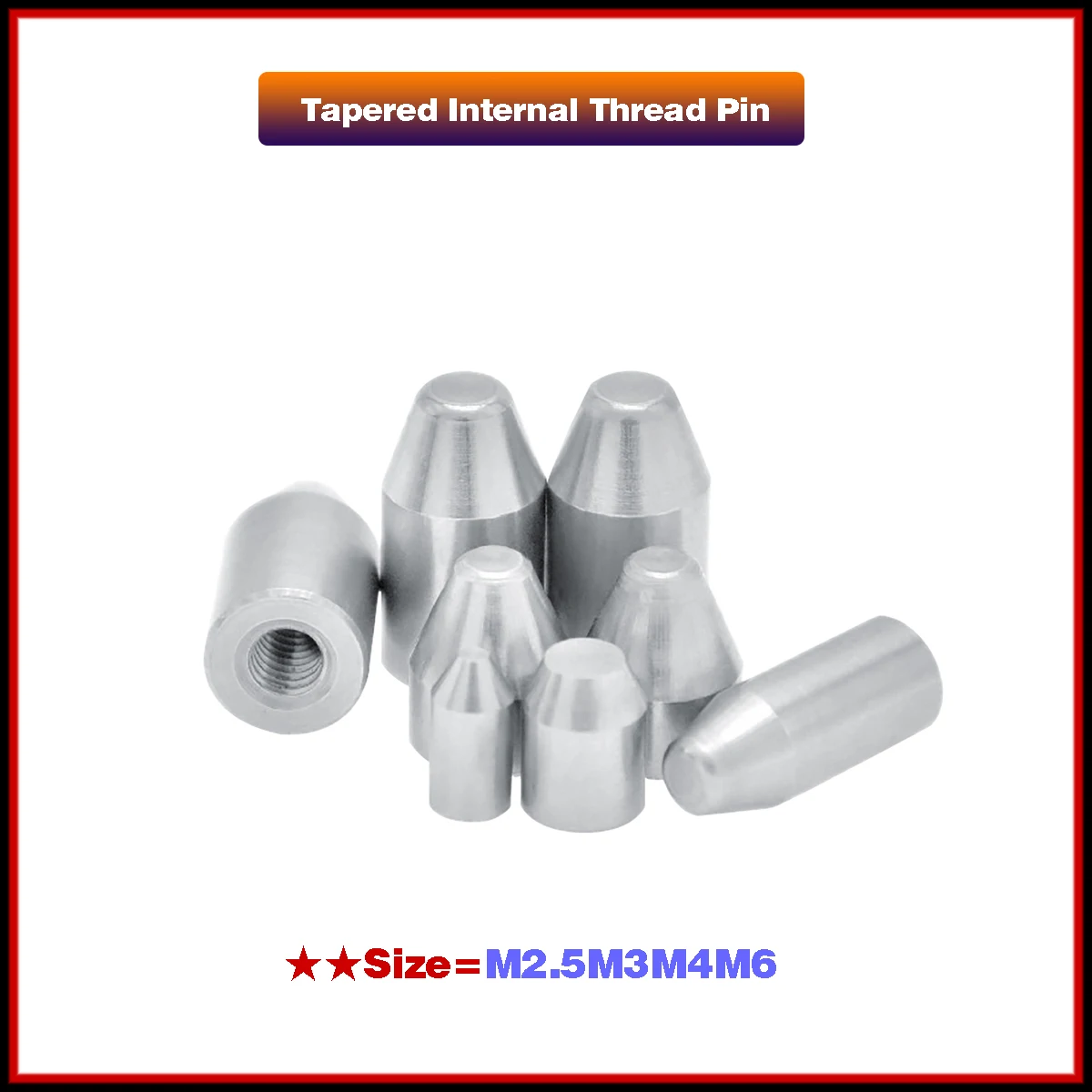 

Tapered Internal Thread Pin/Cylindrical Pin/Internal Thread Guide Post/Taper Head Positioning Post/Chamfered Internal Thread Pin