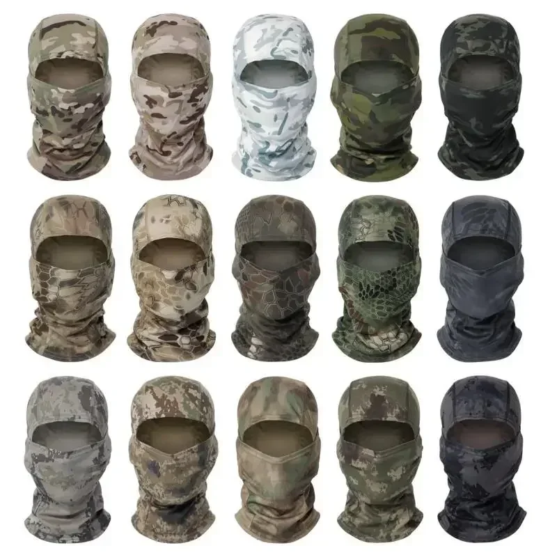 Tactical Multicam Balaclava Full Face Mask Cover Cycling Army Military Airsoft Hunting Hat Camouflage Balaclava Scarf Outdoor