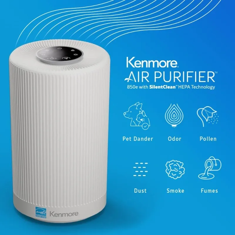 Air Purifier with H13 True HEPA Filter, Coverage up to 850 sq. ft., 25db Air Bacteria Removal Purifier