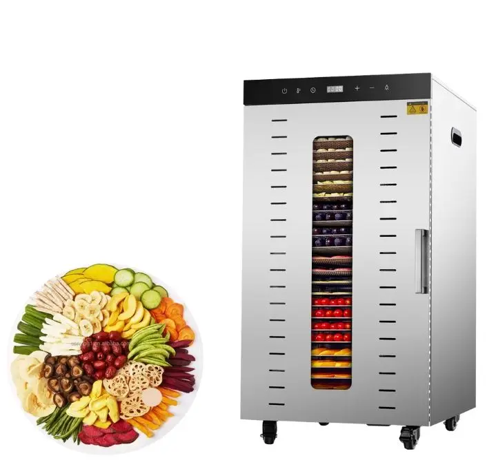 

24 Layers Stainless Steel Home Use Dehydrator Fruits Meats Vegetables Dryer Food Drying Machine