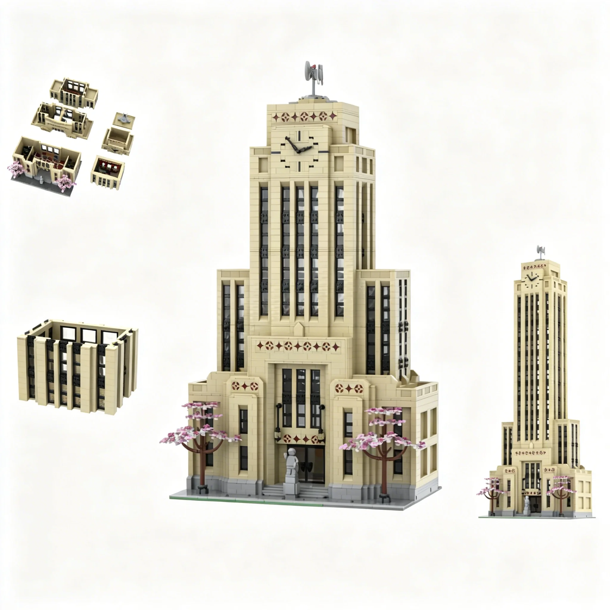 

4191pcs MOC MB24 City Hall Modular Streetscape Model Building Blocks Construction Toys Christmas Gifts Education Brick Kids