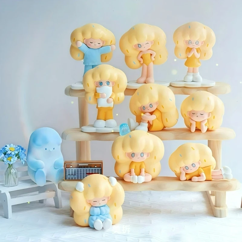 

Meichai x Erlili Happy Even Alone Artist Series, смоляная слепая коробка, орнамент, кукла, фигурка, мультяшная коллекционная игрушка, кулон, подарок для девочки