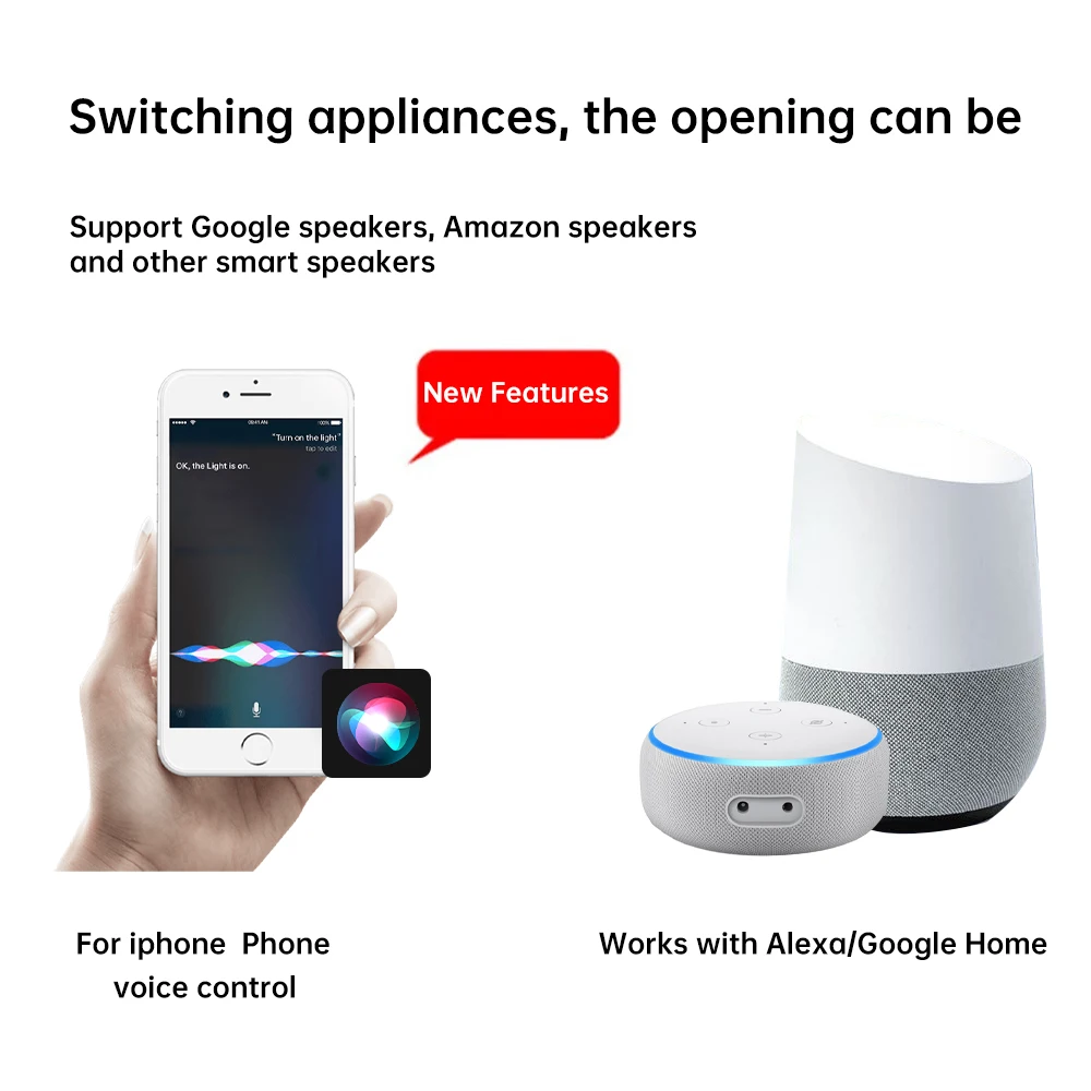 AC100-240V EWelink E26 E27 โคมไฟ Wifi APP รีโมทคอนโทรลสมาร์ทหลอดไฟอะแดปเตอร์ผ่าน Alexa Google Home Voice Control