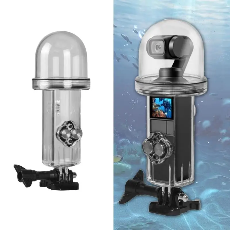 77UB 1 Set Waterproof Case Up to 60M Depth with Silicone Protective Cover for Pocket Handheld Sports Camera