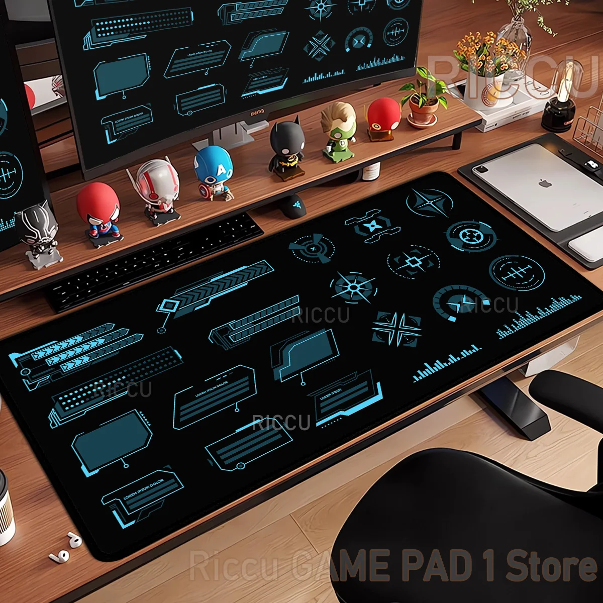 

HD Technological deconstruction MousePad Large Gaming Accessories MouseMat Keyboard Mat DeskPad Computer Mousepad PC peripherals